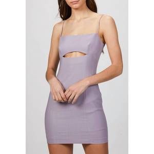 NEW ZEYNEP ARCAY lp cutout bodycon dress in lilac